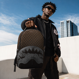 PRE-SALE - Sprayground - B8702 - BROWN CHECK GHOST DRIP BACKPACK
