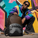 PRE-SALE - Sprayground - B8702 - BROWN CHECK GHOST DRIP BACKPACK