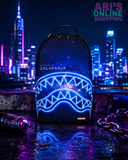 PRE-SALE - Sprayground - B8616  - SHARK CENTRAL NEON NEBULA BACKPACK