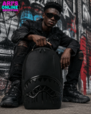 PRE-SALE - SPRAYGROUN - BLACKED OUT METALLIC DRIP BACKPACK