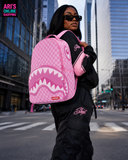 PRE-SALE - SPRAYGROUND - PINK NEW CHECK FACES BACKPACK - B8715