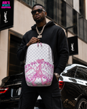 PRE-SALE - Sprayground - Pink Signature Print Backpack - BTS26