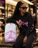PRE-SALE - Sprayground - Pink Signature Print Backpack - BTS26