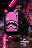 PRE-SALE- SPRAYGROUND - SHARK CENTRAL PINK EMBROIDERED SHARK BACKPACK